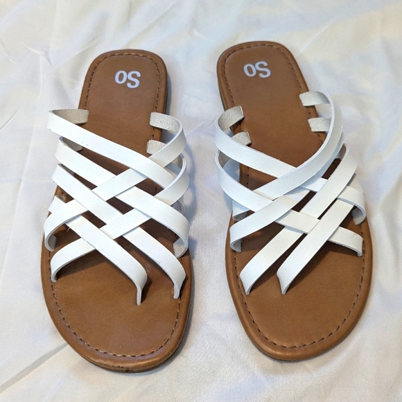 Size 9 White Sandals - Picture 2 of 5
